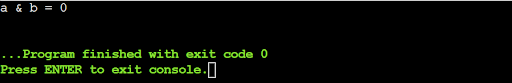 Bitwise AND Operator