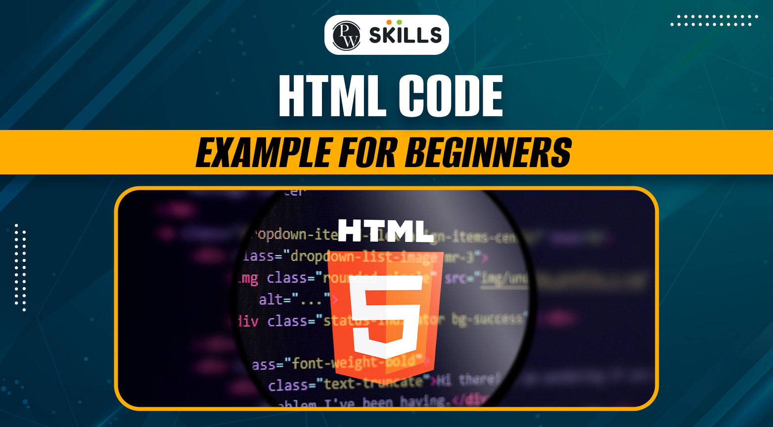 HTML Code Example For Beginners