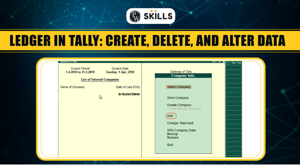 Ledger In Tally: Create, Delete, and Alter Data 7 Ledger in tally