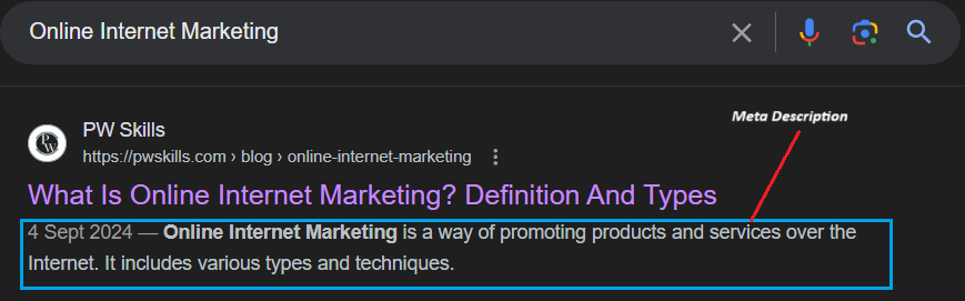 Meta Tags For SEO that Google Supports 4 Meta Description Tag