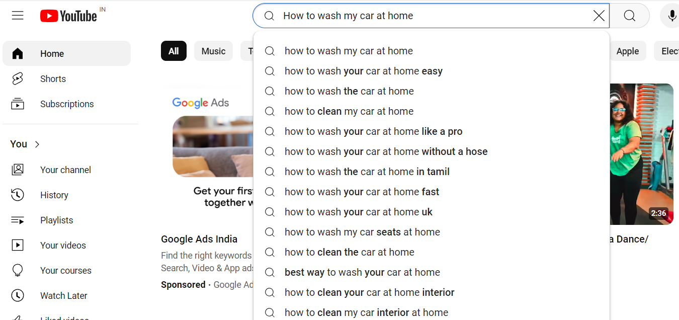 youtube seo keywords
