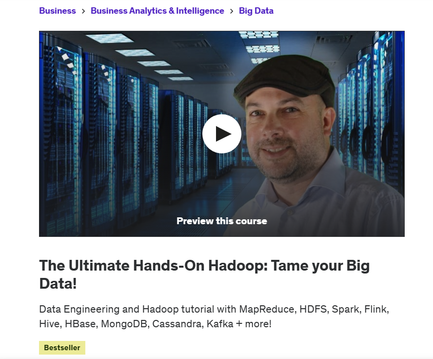Courses In Big Data - 10 Most Popular Big Data Courses 4 courses in big data
