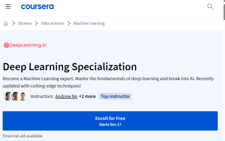 ai certificate course