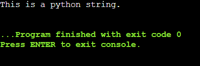 Python String