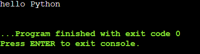 Python String Example