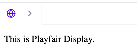 Serif Fonts: Playfair