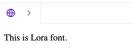 Serif Fonts: Lora Font