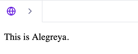 Serif Fonts: Alegreya