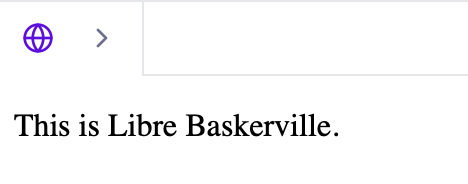 Serif Fonts: Libre Baskerville