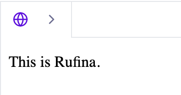 Serif fonts: Rufina